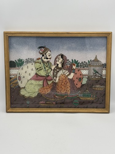 Hand painted mughal painting - mughal,