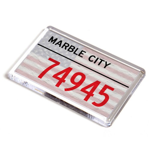 Fridge magnet marble city - fridge,