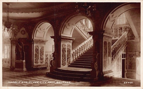 Marble staircase city hall - staircase,