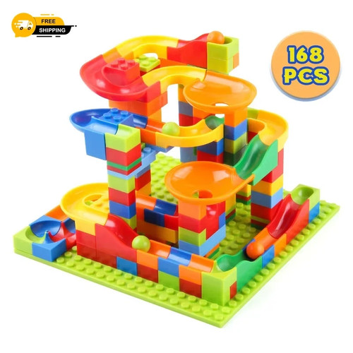 168pcs marble race run - 168pcs,