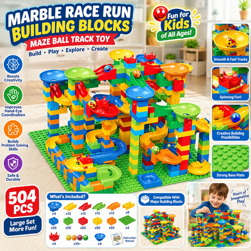 504pcs marble race run - marble,