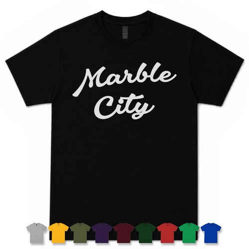 Marble city retro script - marble,