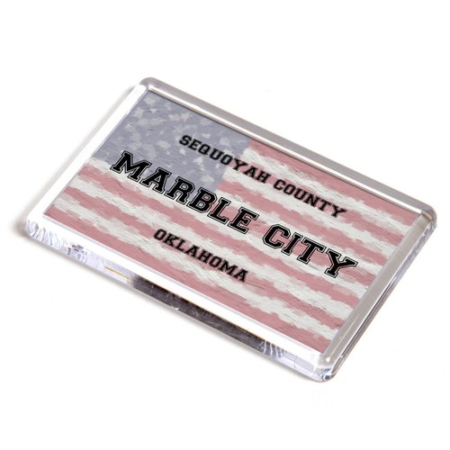 Fridge magnet marble city - -,